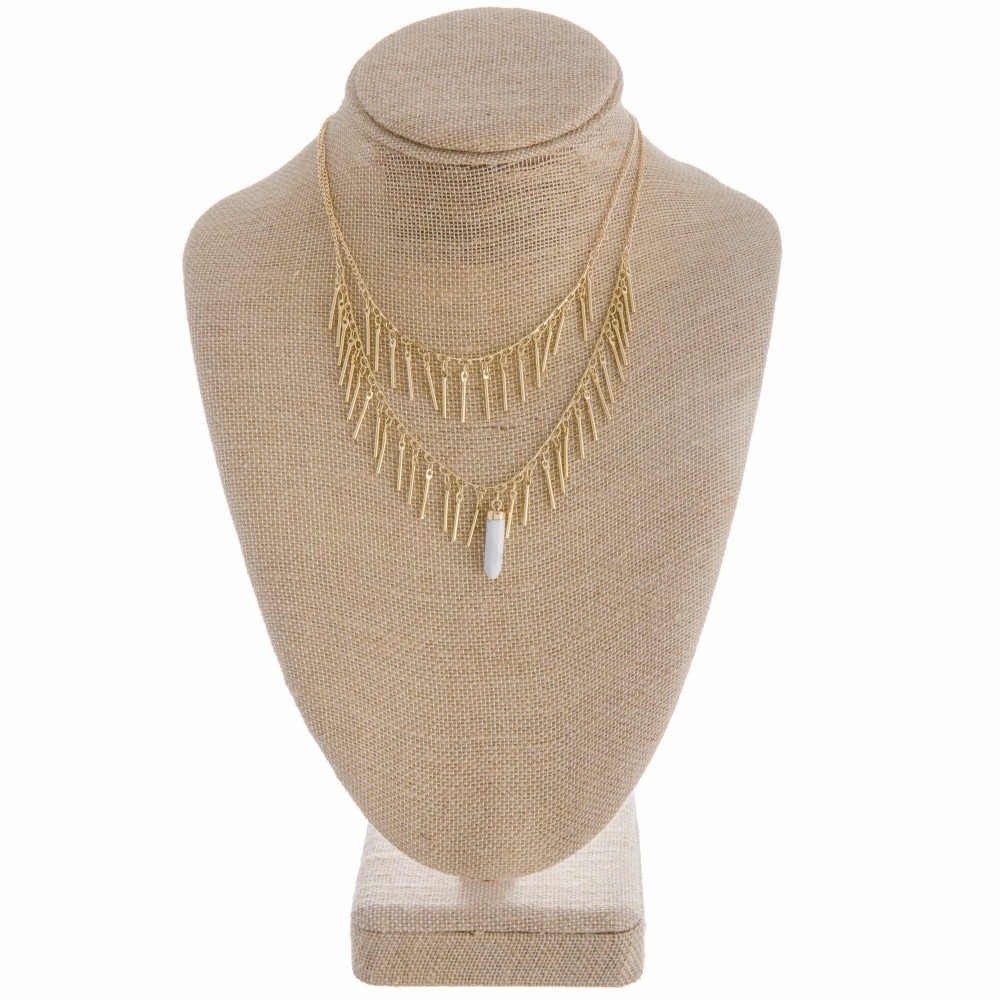Boho Necklace - White